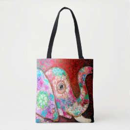 Elefant-Tasche, bunter Elefant Tasche