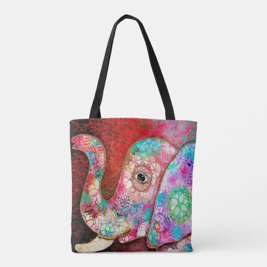 Elefant-Tasche, bunter Elefant Tasche (Rückseite)