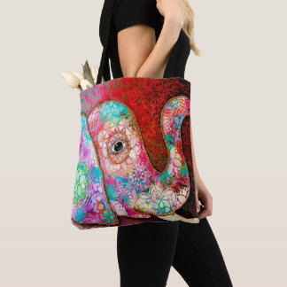 Elefant-Tasche, bunter Elefant Tasche