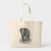 Elefant-Taschen-Tasche durch Vannak Prum Jumbo Stoffbeutel (Vorne)