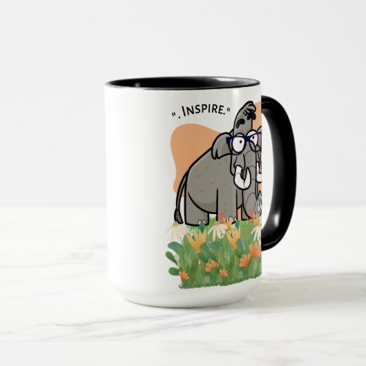 Elefant Tasse (VorderseiteRechts)