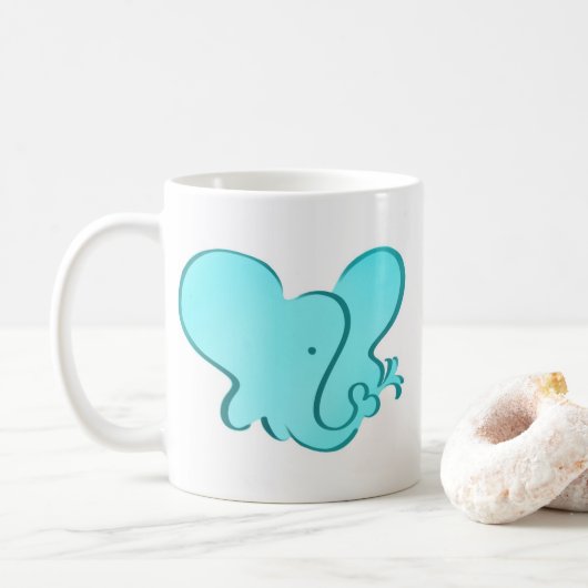 Elefant-Tasse Kaffeetasse (Mit Donut)