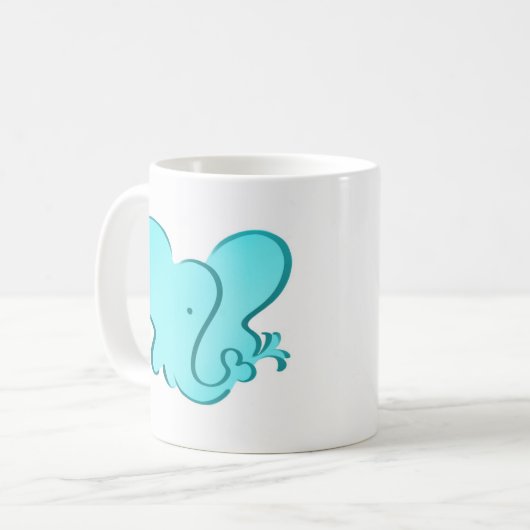 Elefant-Tasse Kaffeetasse (Vorderseite Links)