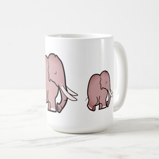 Elefant-Tasse Kaffeetasse (VorderseiteRechts)
