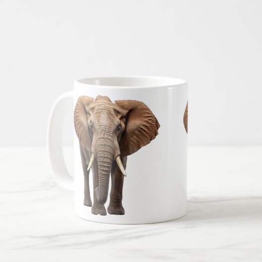 Elefant-Tasse Kaffeetasse (Vorderseite Links)