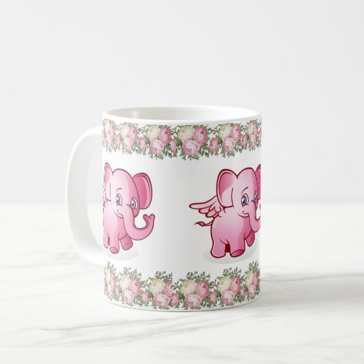 Elefant-Tasse Kaffeetasse (Vorderseite Links)