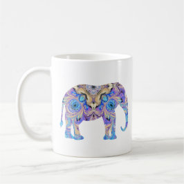 Elefant-Tassen-Kaleidoskop-Entwurf Kaffeetasse