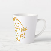 Elefant thailändischer Stil als Geschenk für dich. Milchtasse (Rechts)