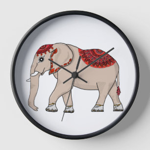 Elefant thailändischer Stil für Uhr. Uhr