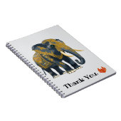 Elefant thailändischer Stil. Notizblock (Rechte Seite)