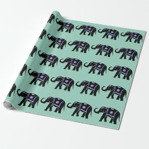 Elefant Tier Abstrakt Dekorative Muster Geschenkpapier