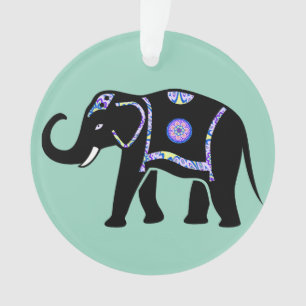 Elefant Tier Abstrakt Dekorative Muster Ornament