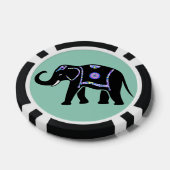 Elefant Tier Abstrakt Dekorative Muster Pokerchips (Einzeln)