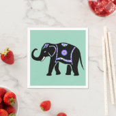 Elefant Tier Abstrakt Dekorative Muster Serviette (Beispiel)
