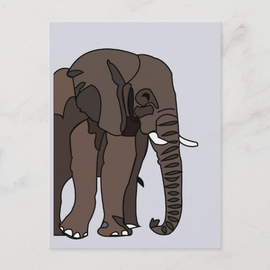 Elefant Tier Elefant Postkarte (Vorderseite)