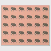 Elefant Tier Geschenkpapier (Flach)
