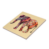 Elefant Tier Traditionelle chinesische Muster  Fliese (Seite)
