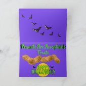 Elefant "Trick or Treating" auf Niedlicher Hallowe Karte (Innenseite)