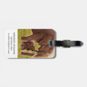 Elefant u. Baby Getty Bild-| Gepäckanhänger (Rückseite horizontal)