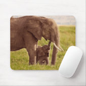 Elefant u. Baby Getty Bild-| Mousepad (Mit Mouse)