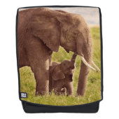 Elefant u. Baby Getty Bild-| Rucksack (Vorderseite)