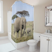 Elefant- u. Babypartyduschvorhang Duschvorhang (Beispiel)