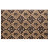 Elefant-u. Tier-Druck-Diamant-Muster Stoff (Fat Quarter (45,7 x 55,9 cm))