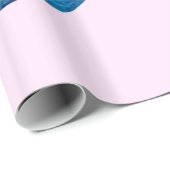 Elefant über dem Mondschleifpapier Geschenkpapier (Rolleneckpunkt)