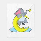 Elefant über Wolken Fleecedecke (Vorderseite)