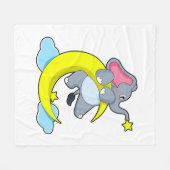 Elefant über Wolken Fleecedecke (Vorderseite (Horizontal))