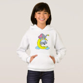 Elefant über Wolken Hoodie (Vorne ganz)