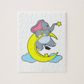 Elefant über Wolken Puzzle (Vertikal)