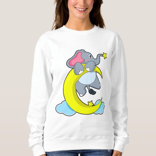 Elefant über Wolken Sweatshirt (Vorderseite)