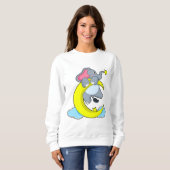 Elefant über Wolken Sweatshirt (Vorne ganz)