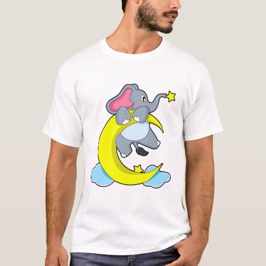 Elefant über Wolken T-Shirt (Vorderseite)