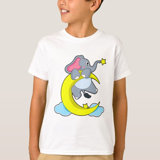 Elefant über Wolken T-Shirt (Vorderseite)
