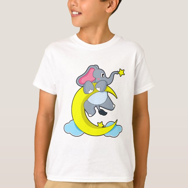 Elefant über Wolken T-Shirt (Vorderseite)