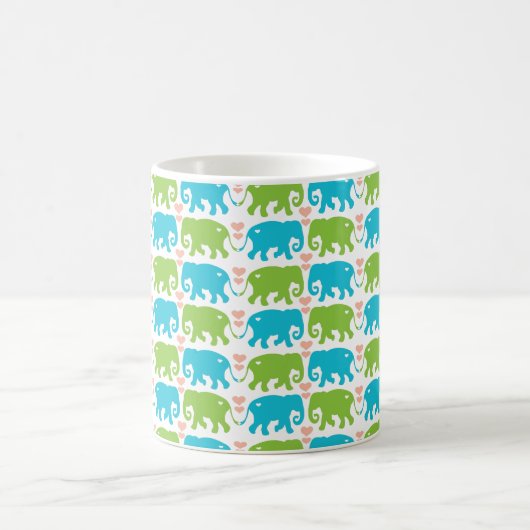 Elefant umarmt Kaffee-Tasse Kaffeetasse (Mittel)