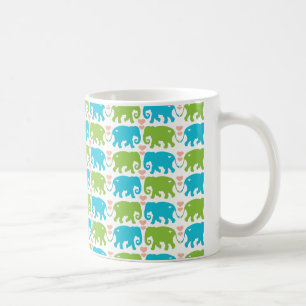 Elefant umarmt Kaffee-Tasse Kaffeetasse