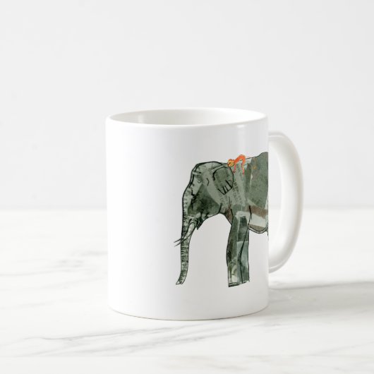 Elefant und Affe Kaffeetasse (VorderseiteRechts)
