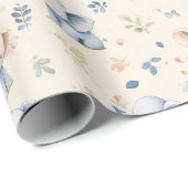 Elefant und Baby-Geschenk Geschenkpapier (Rolleneckpunkt)