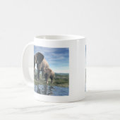 Elefant und Baby Kaffeetasse (Vorderseite Links)