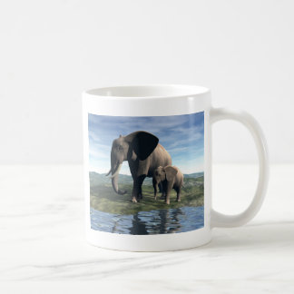 Elefant und Baby Kaffeetasse