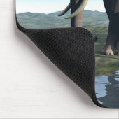Elefant und Baby Mousepad (Ecke)