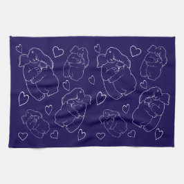 Elefant und Bär Geschirrtuch