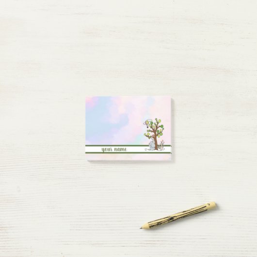 Elefant und baum Klebezettel Post-it Klebezettel (Auf Schreibtisch)