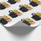 Elefant und Blumen Geschenkpapier (Ecke)