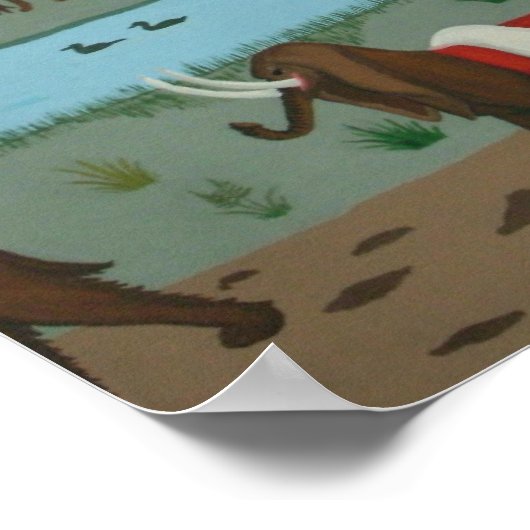 Elefant und Einhorn Poster (Ecke)