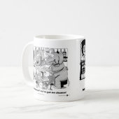 Elefant- und Goldfisch-Kneipenquiz Kaffeetasse (Vorderseite Links)