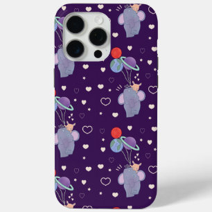 Elefant und Hase Weltraum-Ballonfahrt Whimsical Case-Mate iPhone Hülle